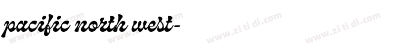 pacific north west字体转换